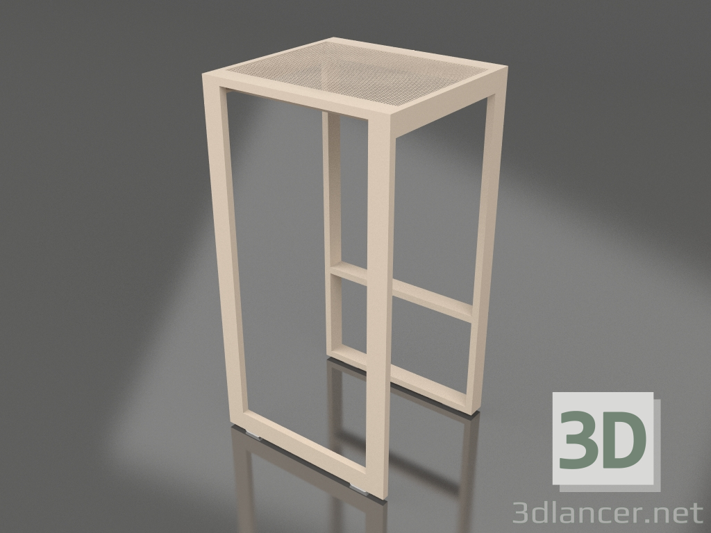 modello 3D Sgabello alto (Sabbia) - anteprima