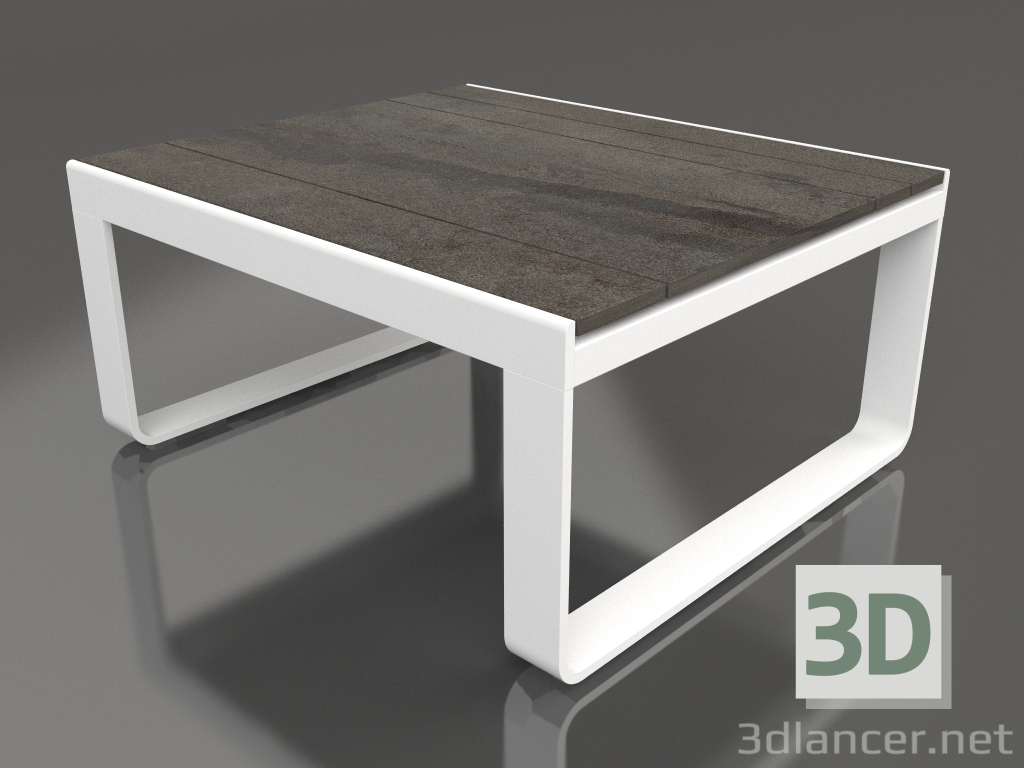 modèle 3D Table club 80 (DEKTON Radium, Blanc) - preview
