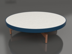 Table basse ronde Ø90x22 (Gris bleu, DEKTON Sirocco)