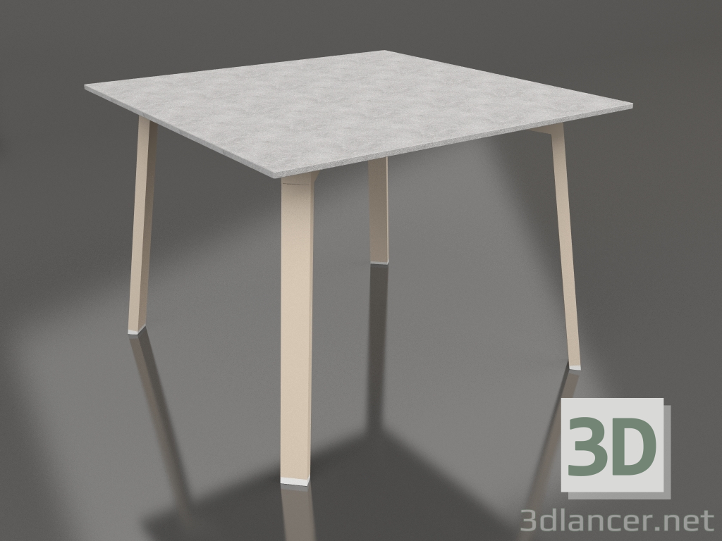 3d model Dining table 100 (Sand, DEKTON) - preview