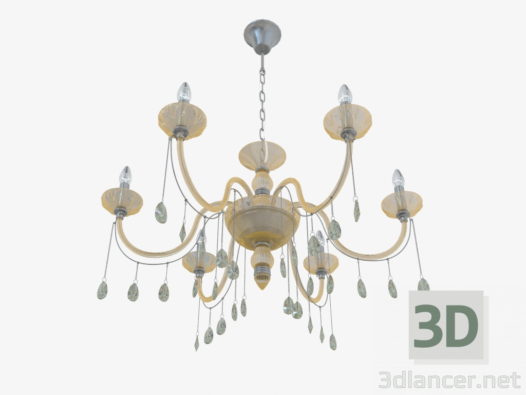 modèle 3D Lustre suspendu Alvada (2911 6) - preview
