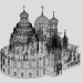 3d model Nuevo monasterio de Jerusalén. Catedral de la resurrección - vista previa