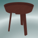 3d model Coffee table Around (Small, Dark Red) - preview
