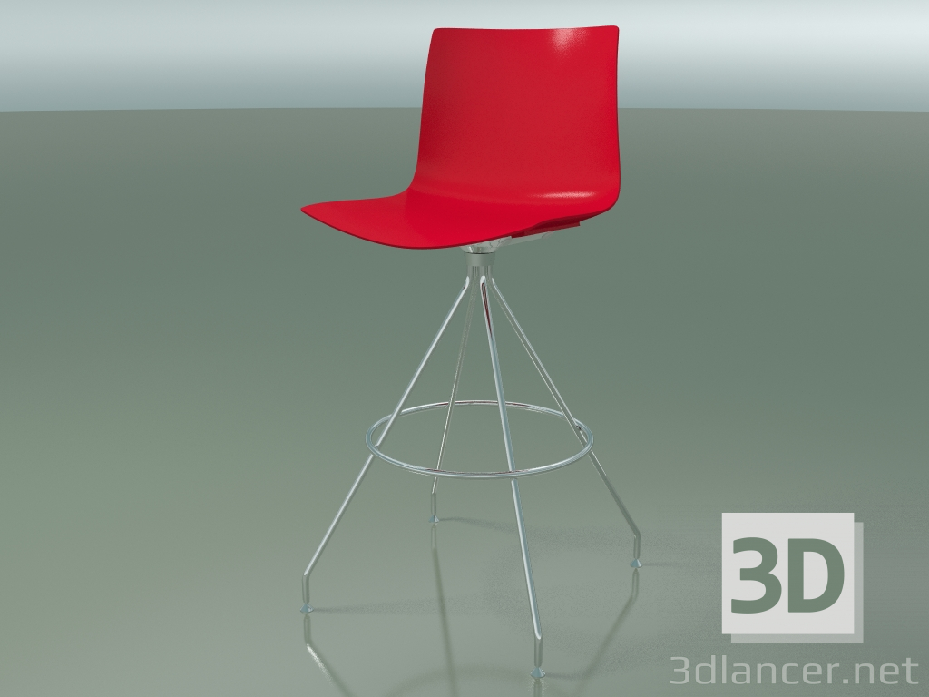 modèle 3D Tabouret de bar 0487 (polypropylène PO00104) - preview