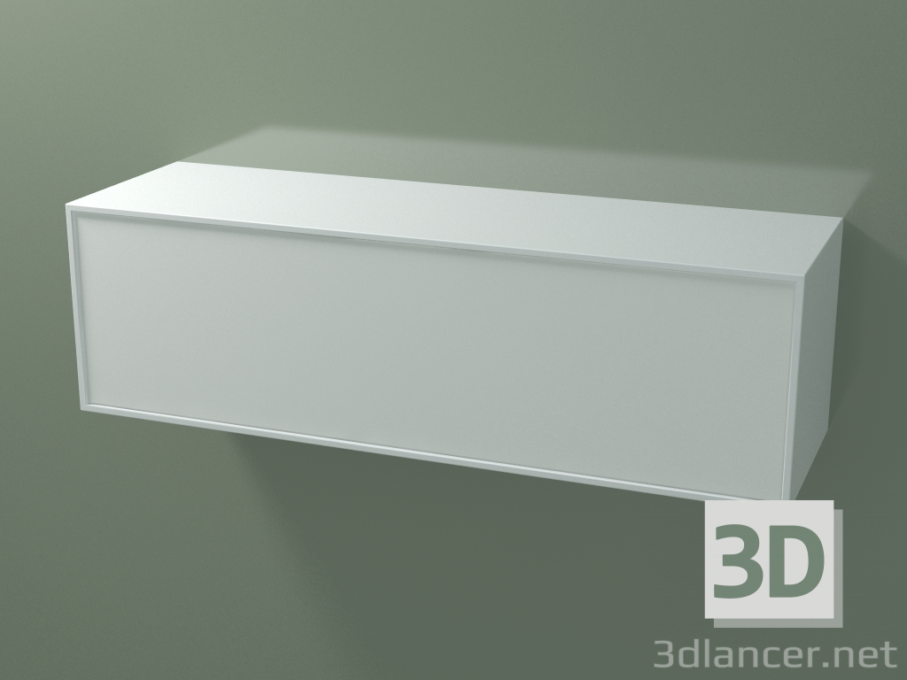 Modelo 3d Caixa (8AUEBA01, Branco Glaciar C01, HPL P01, L 120, P 36, H 36 cm) - preview