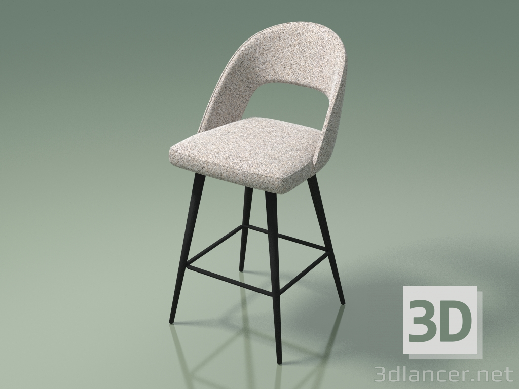 modèle 3D Chaise demi-bar Taylor (112879, beige) - preview