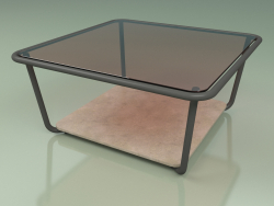 Coffee table 001 (Bronzed Glass, Metal Smoke, Farsena Stone)