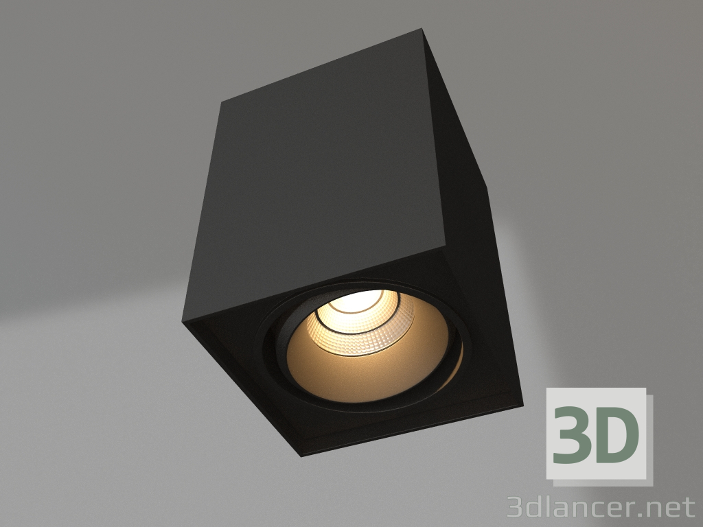 modèle 3D Lampe SP-CUBUS-S100x100BK-11W Blanc Jour 40deg - preview