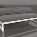 3D Modell Modulares Sofa, Abschnitt 4 (Achatgrau) - Vorschau