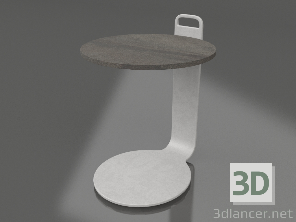 modello 3D Tavolino Ø36 (Grigio agata, DEKTON Radium) - anteprima