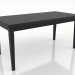 modello 3D Tavolo da pranzo TRANSFORM 1600x800 mm (piegato, nero RAL 9005) - anteprima