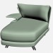 modello 3D Poltrona divano gemello Super roy 1 - anteprima