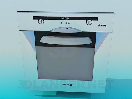 3D Modell Ofen - Vorschau