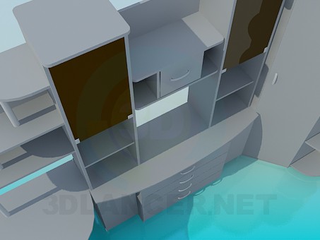 3d модель Мебель в кабинет – превью 3d модель Мебель в кабинет – превью