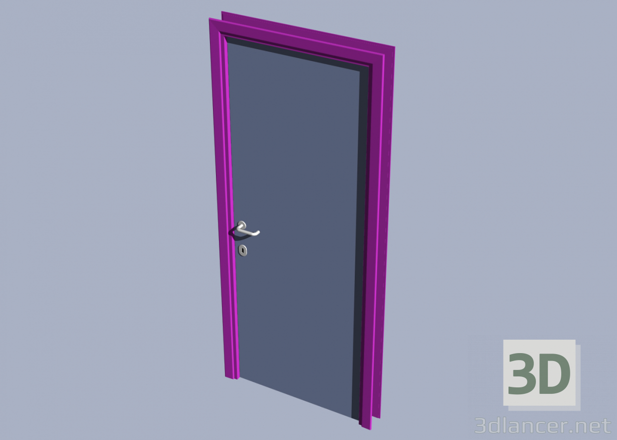 3d model interior doors - preview