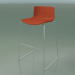 3d model Bar chair 0481 (on a sled, with leather upholstery) - preview