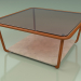 modello 3D Tavolino 001 (Vetro Bronzato, Metallo Ruggine, Pietra Farsena) - anteprima