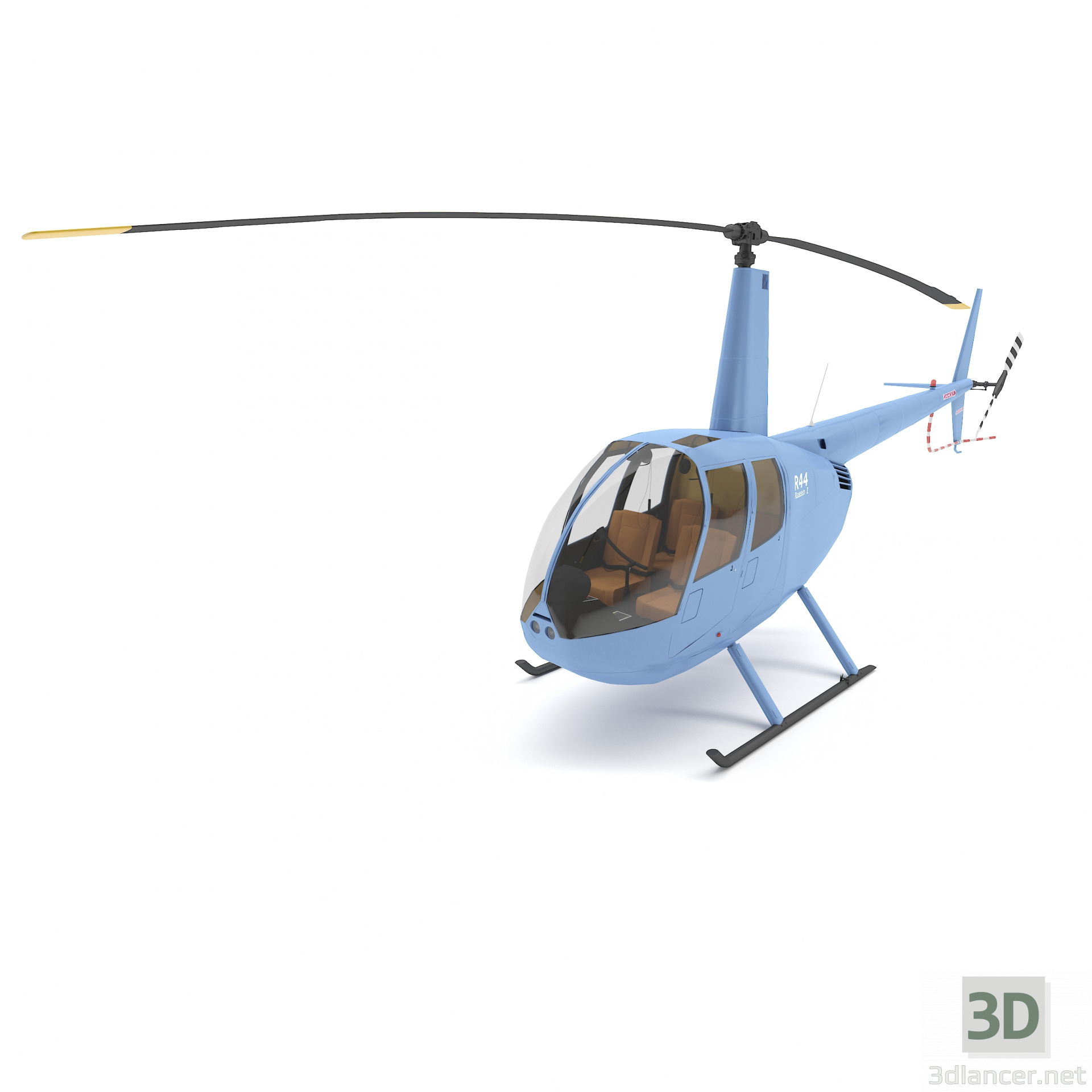 3d Model Helicopter Robinson R44 | 66888 | 3dlancer.net