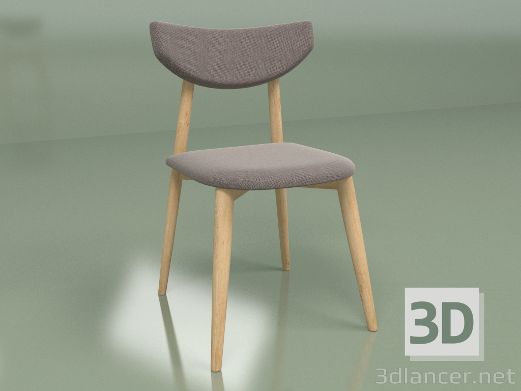 modello 3D Sedia Jace (beige-grigio) - anteprima