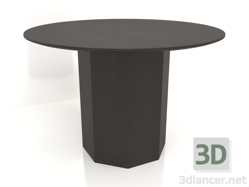 Modelo 3d Mesa de jantar DT 11 (D=1100х750, madeira castanho escuro) - preview