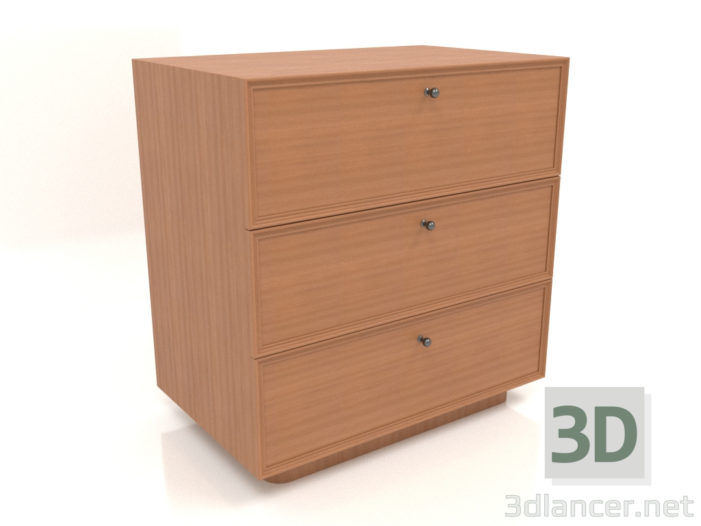 3d model Chest of drawers TM 15 (803х505х834, wood red) - preview