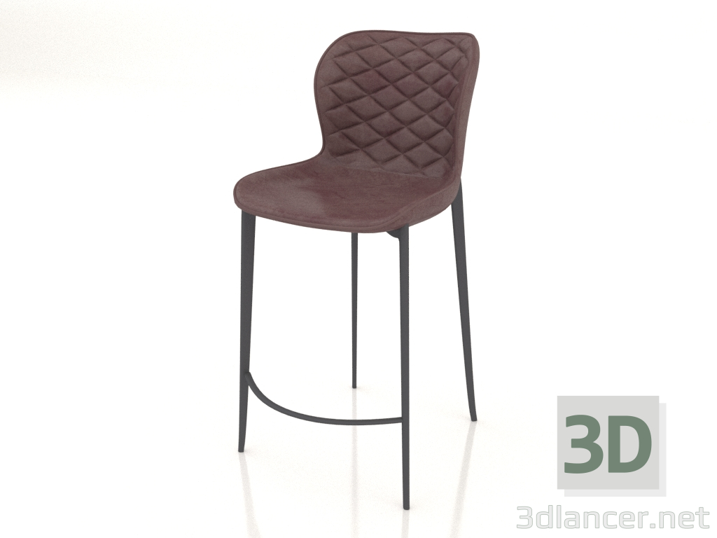 3D modeli Yarı bar sandalyesi Peggy 1 - önizleme