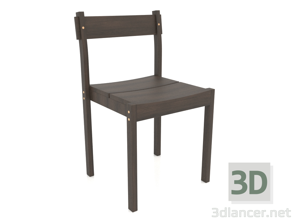3D modeli Yemek sandalyesi Thibault (Koyu Meşe) - önizleme