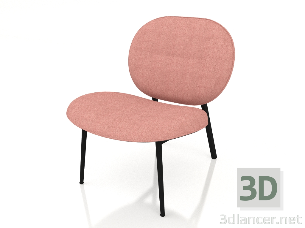 3D modeli Spike sandalye (Pembe) - önizleme