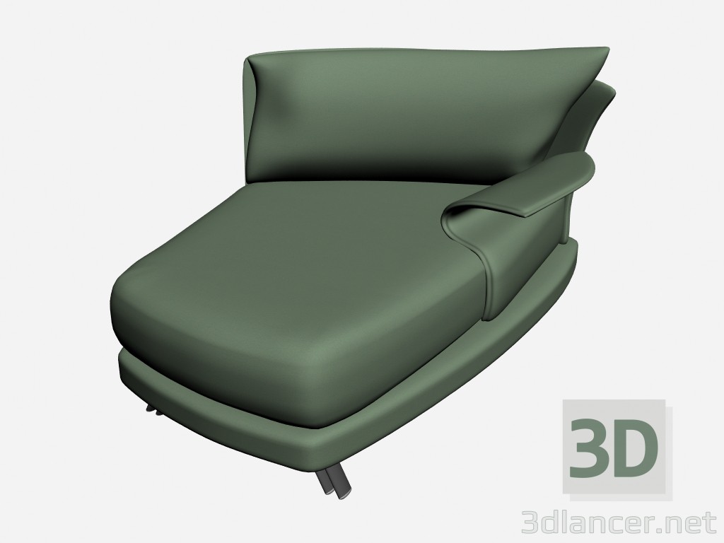 3d модель Кресло (модуль дивана) Super roy twin 2 – превью