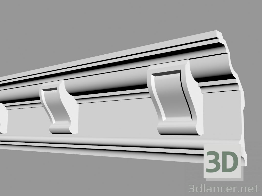 3D modeli Çekiş saçakları (KT43 + uzatma) - önizleme