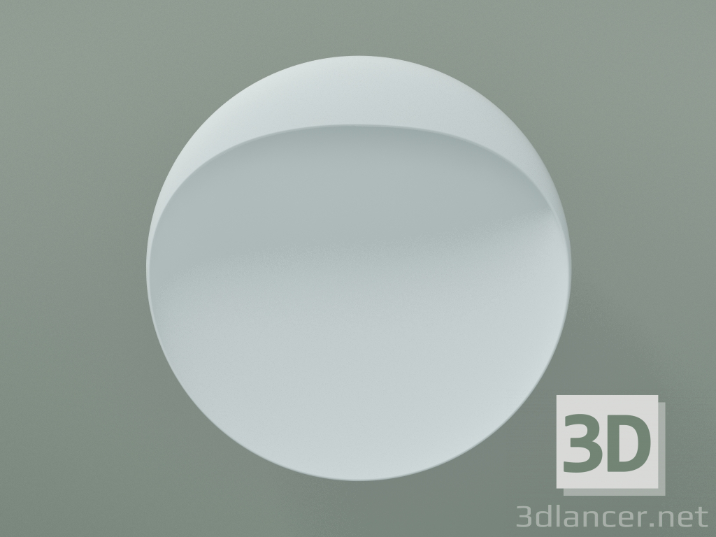 modello 3D Lampada da parete FLINDT WALL (D 200 mm, LED-MD 27K, WHT) - anteprima