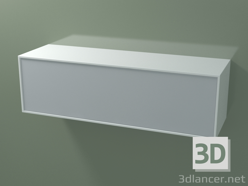 modello 3D Scatola (8AUEBA01, Glacier White C01, HPL P03, L 120, P 36, H 36 cm) - anteprima