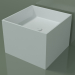 3D modeli Tezgah üstü lavabo (01UN22301, Glacier White C01, L 48, P 48, H 36 cm) - önizleme
