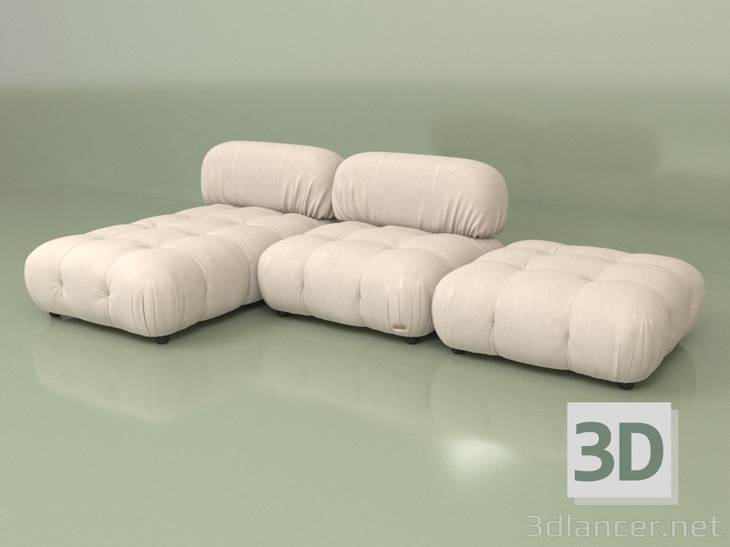 3D Modell Modulares Sofa Ottawa (Set 02) - Vorschau