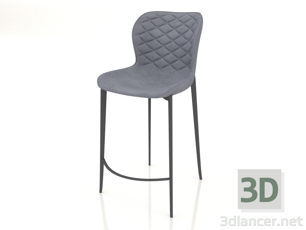 3D modeli Yarı bar sandalyesi Peggy 2 - önizleme
