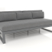 3d model Modular sofa, section 4 (Anthracite) - preview