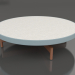 modèle 3D Table basse ronde Ø90x22 (Bleu gris, DEKTON Sirocco) - preview