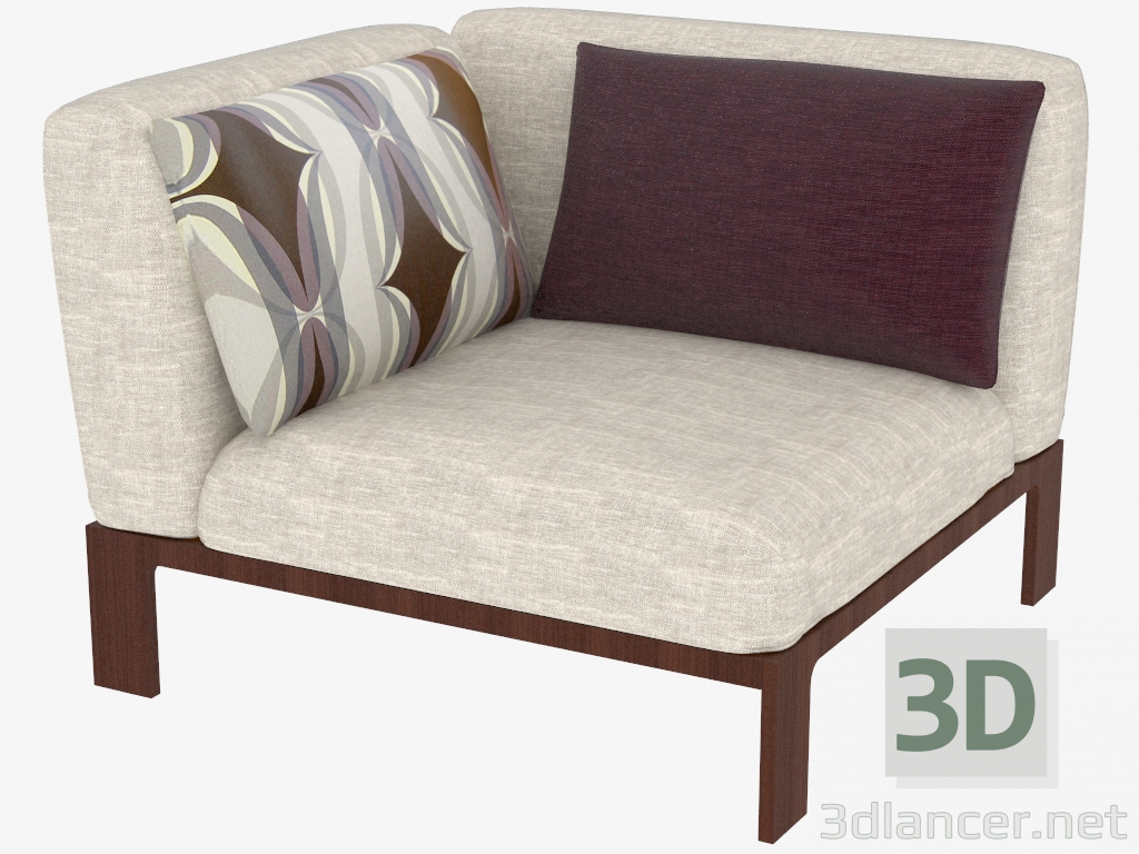 3d model Armchair corner - preview