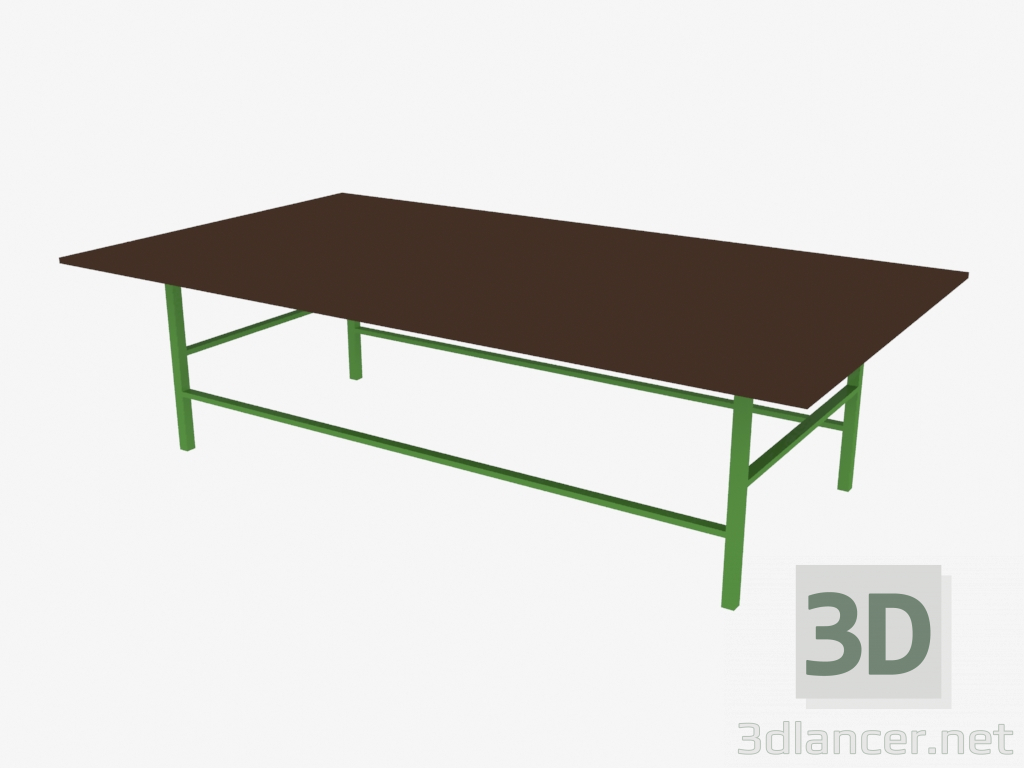 3D Modell Element des Sportplatzes Tischtennistisch (ohne Netz) (7900) - Vorschau