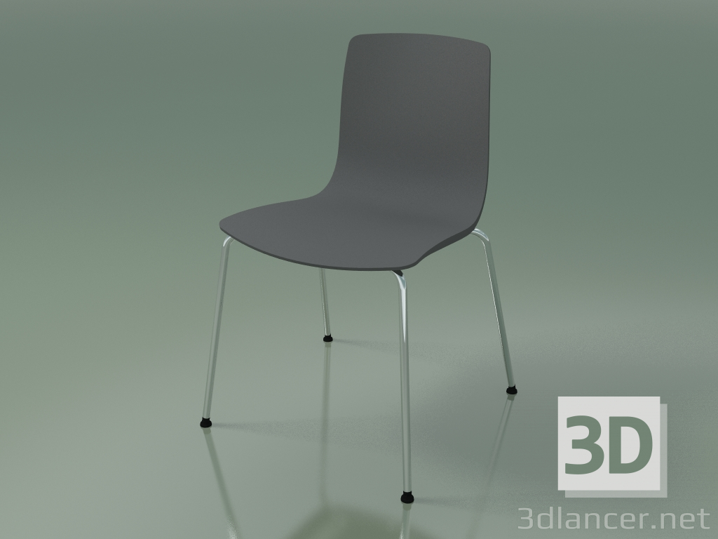 modèle 3D Chaise 3943 (4 pieds en métal, polypropylène) - preview