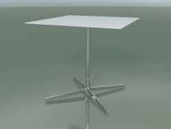 Quadratischer Tisch 5550 (H 72,5 - 79 x 79 cm, Weiß, LU1)