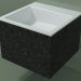 3d model Wall-mounted washbasin (02R122302, Nero Assoluto M03, L 48, P 48, H 36 cm) - preview