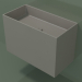 3d model Wall-mounted washbasin (02UN43101, Clay C37, L 72, P 36, H 48 cm) - preview