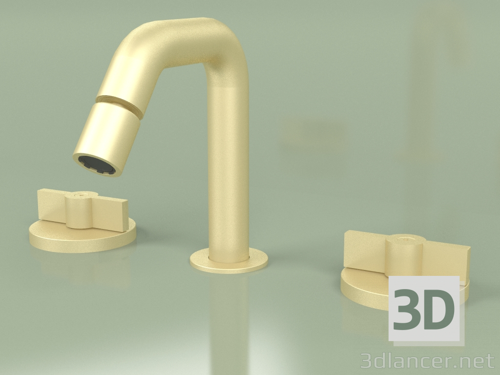 modello 3D Miscelatore bidet con bocca regolabile (19 37 V, OC) - anteprima