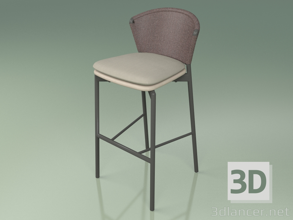 3D modeli Bar taburesi 050 (Kahverengi, Metal Duman, Poliüretan Reçine Köstebek) - önizleme