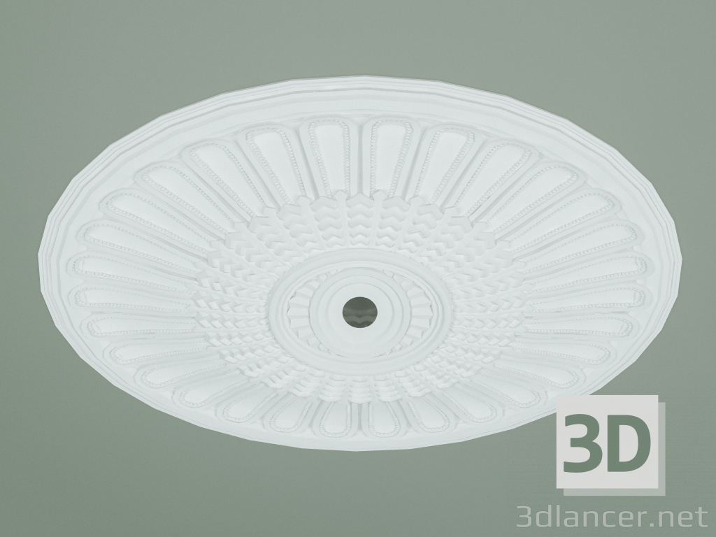 3d model Rosette with ornament RW027-1 - preview