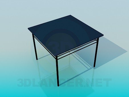3d model Square coffee table - preview 3d model Square coffee table - preview