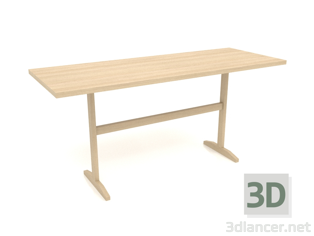 3D Modell Arbeitstisch RT 12 (1600x600x750, Holz weiß) - Vorschau
