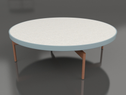 Round coffee table Ø120 (Blue grey, DEKTON Sirocco)