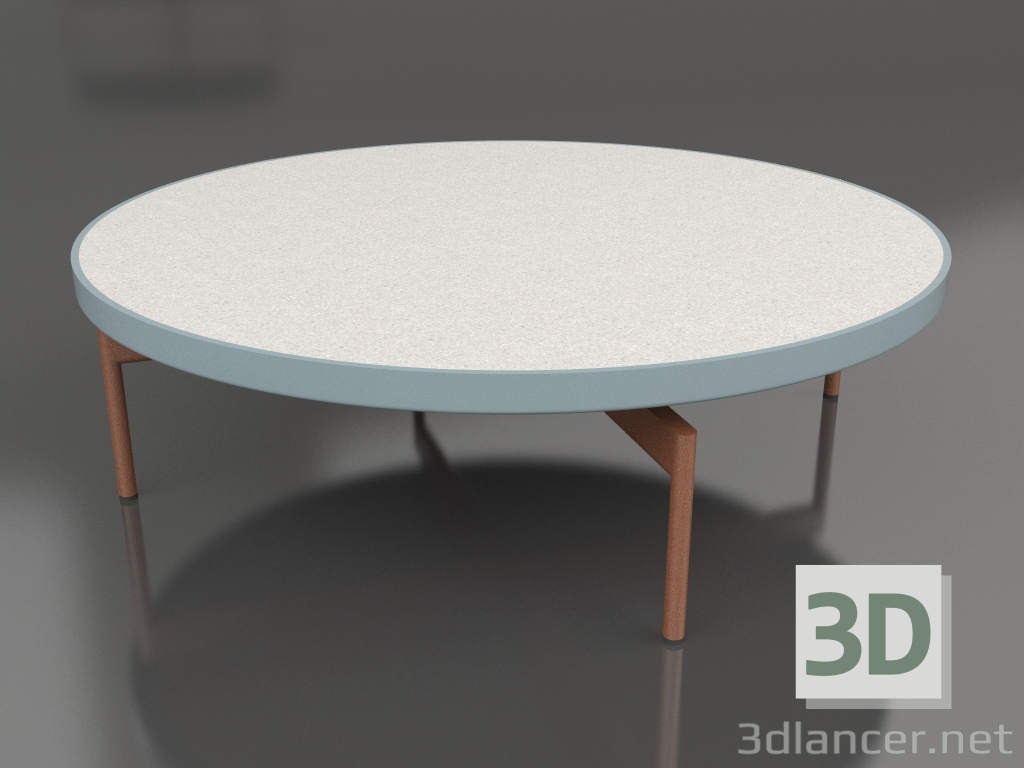 modèle 3D Table basse ronde Ø120 (Bleu gris, DEKTON Sirocco) - preview